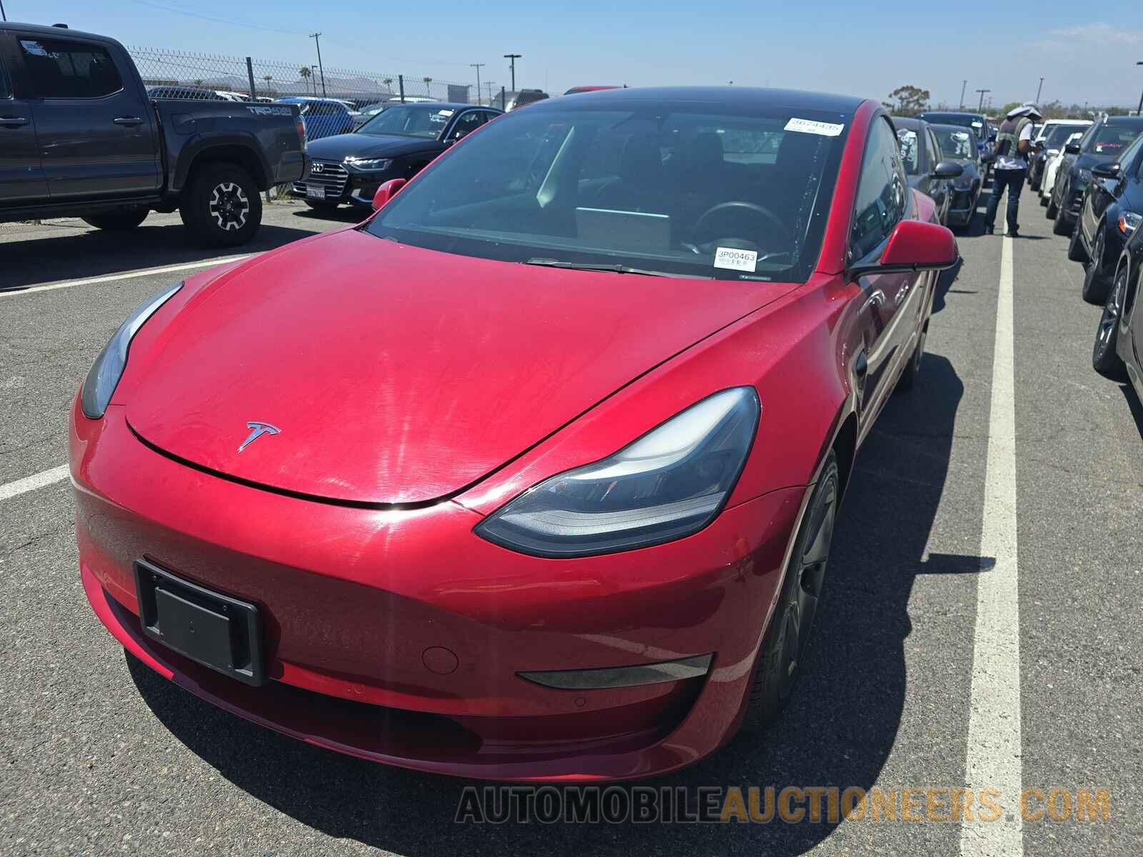 5YJ3E1EA7NF187641 Tesla Model 3 2022