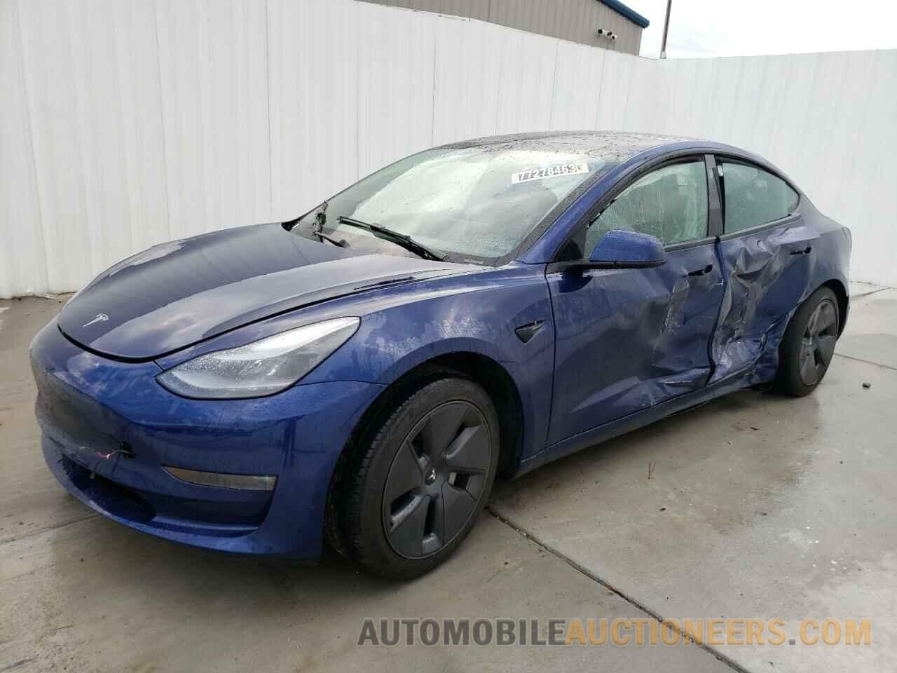 5YJ3E1EA7NF188109 TESLA MODEL 3 2022