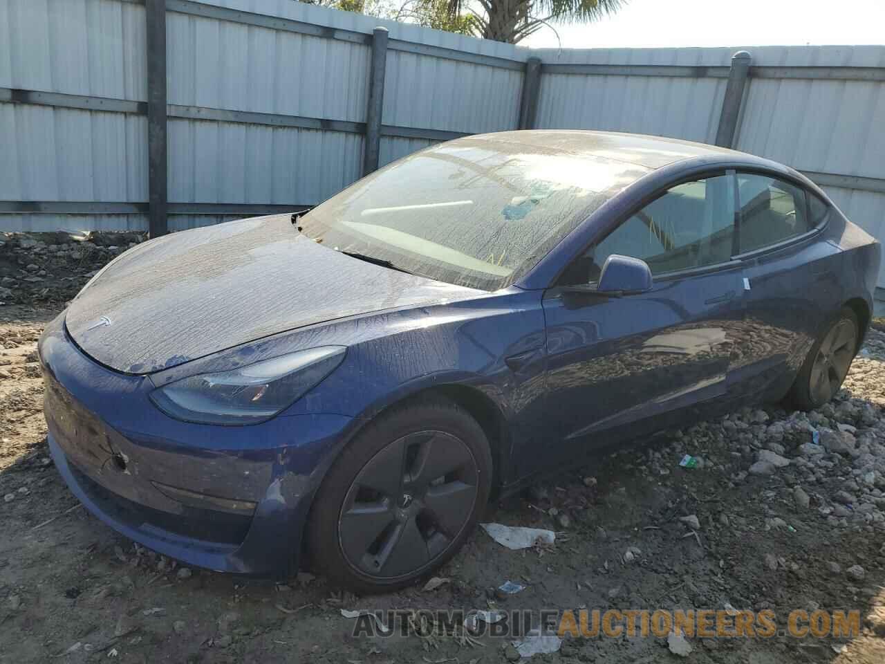 5YJ3E1EA7NF190586 TESLA MODEL 3 2022