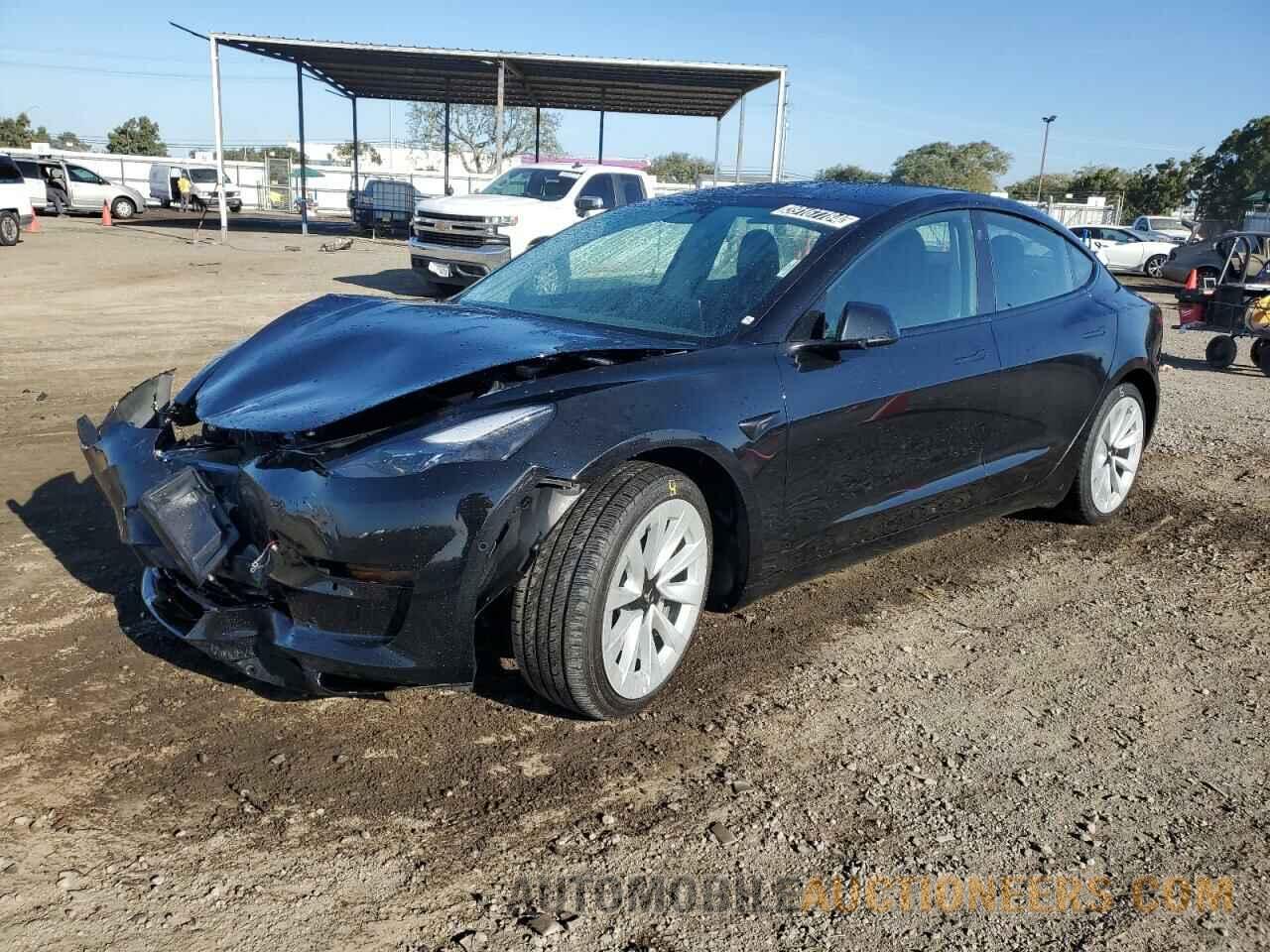 5YJ3E1EA7NF192001 TESLA MODEL 3 2022