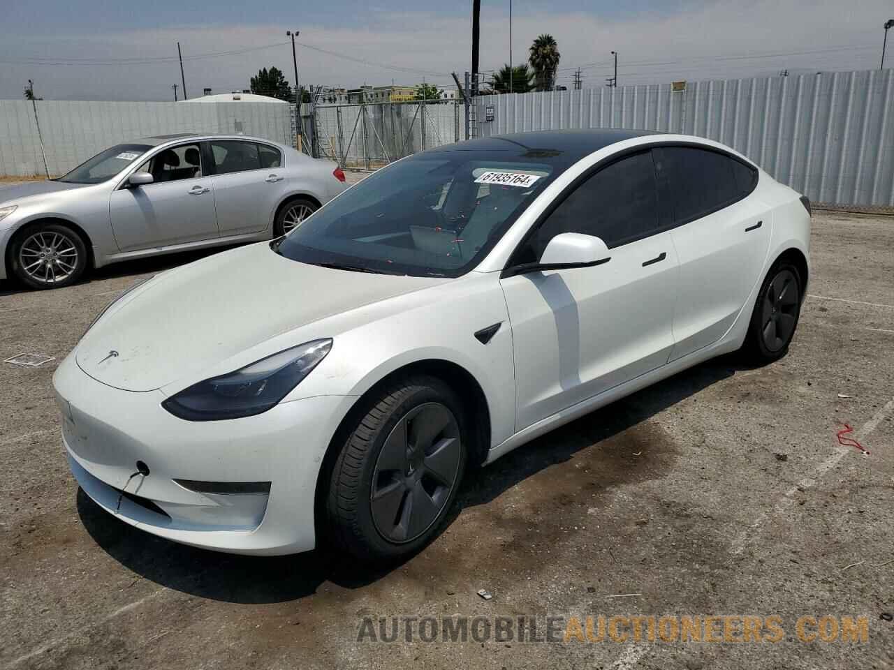 5YJ3E1EA7NF192872 TESLA MODEL 3 2022