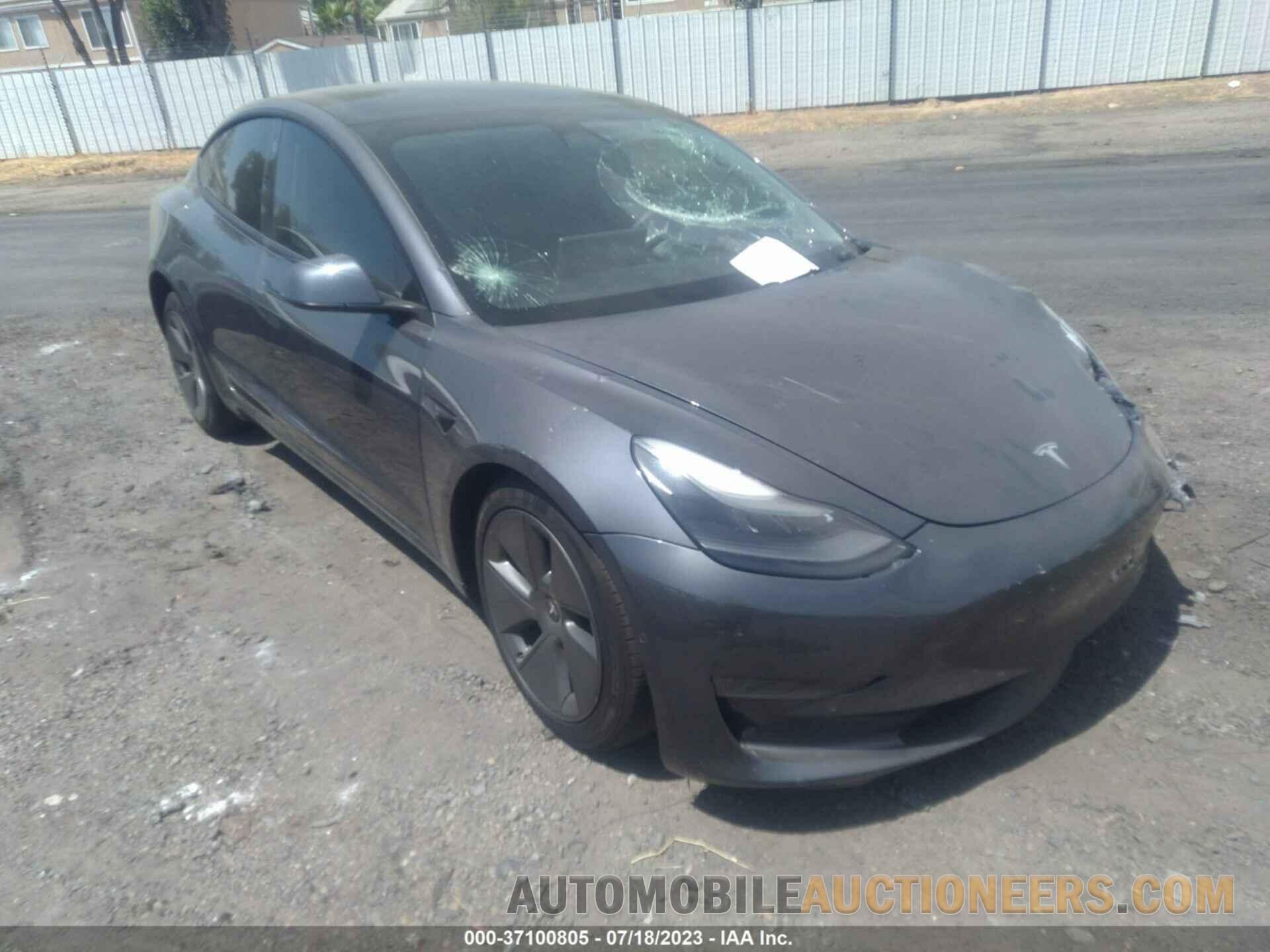 5YJ3E1EA7NF249782 TESLA MODEL 3 2022