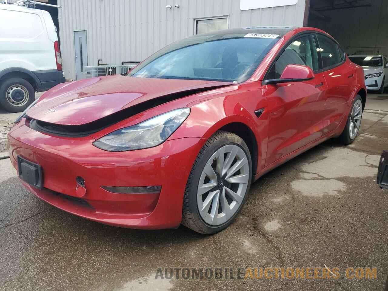 5YJ3E1EA7NF286069 TESLA MODEL 3 2022