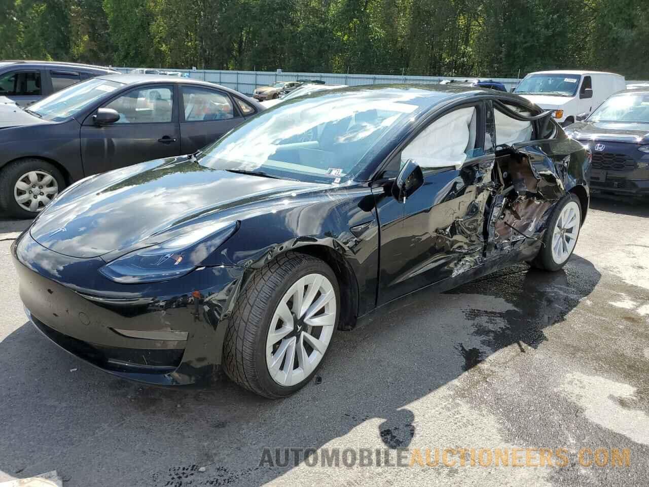 5YJ3E1EA7NF286119 TESLA MODEL 3 2022