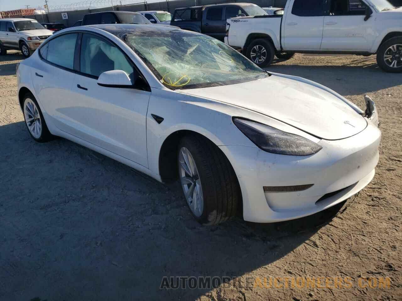 5YJ3E1EA7NF288887 TESLA MODEL 3 2022