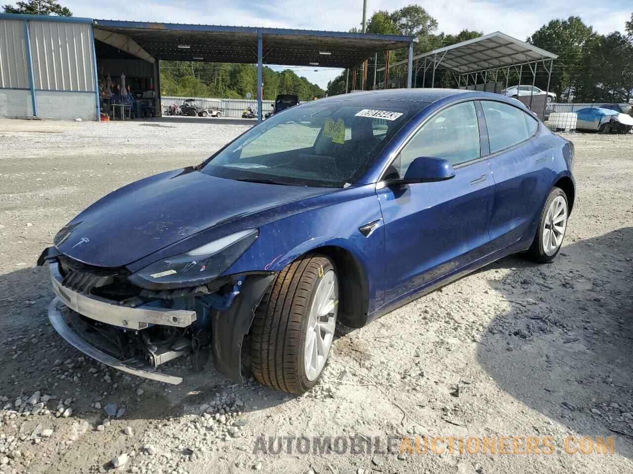 5YJ3E1EA7NF289893 TESLA MODEL 3 2022