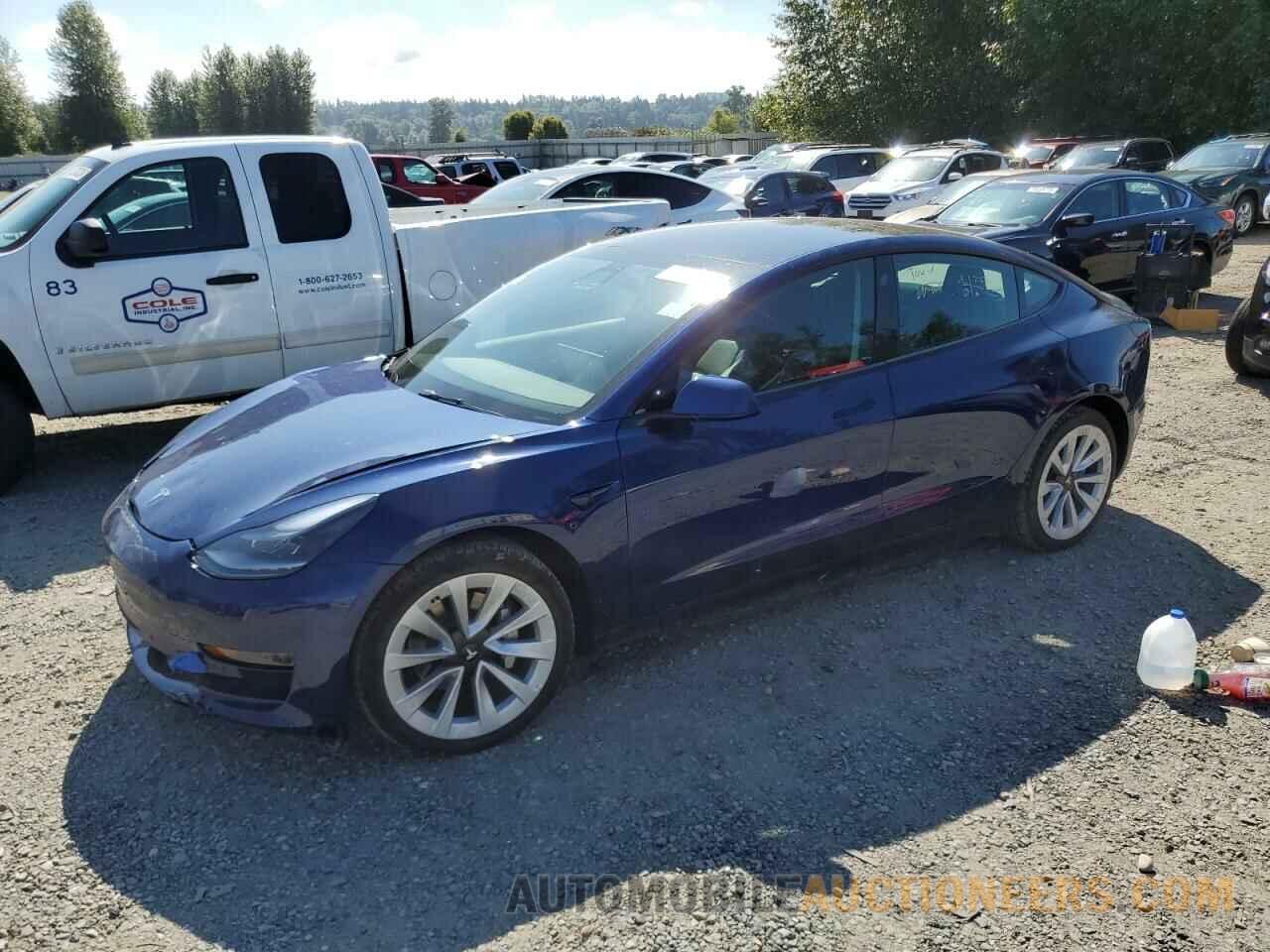 5YJ3E1EA7NF303839 TESLA MODEL 3 2022