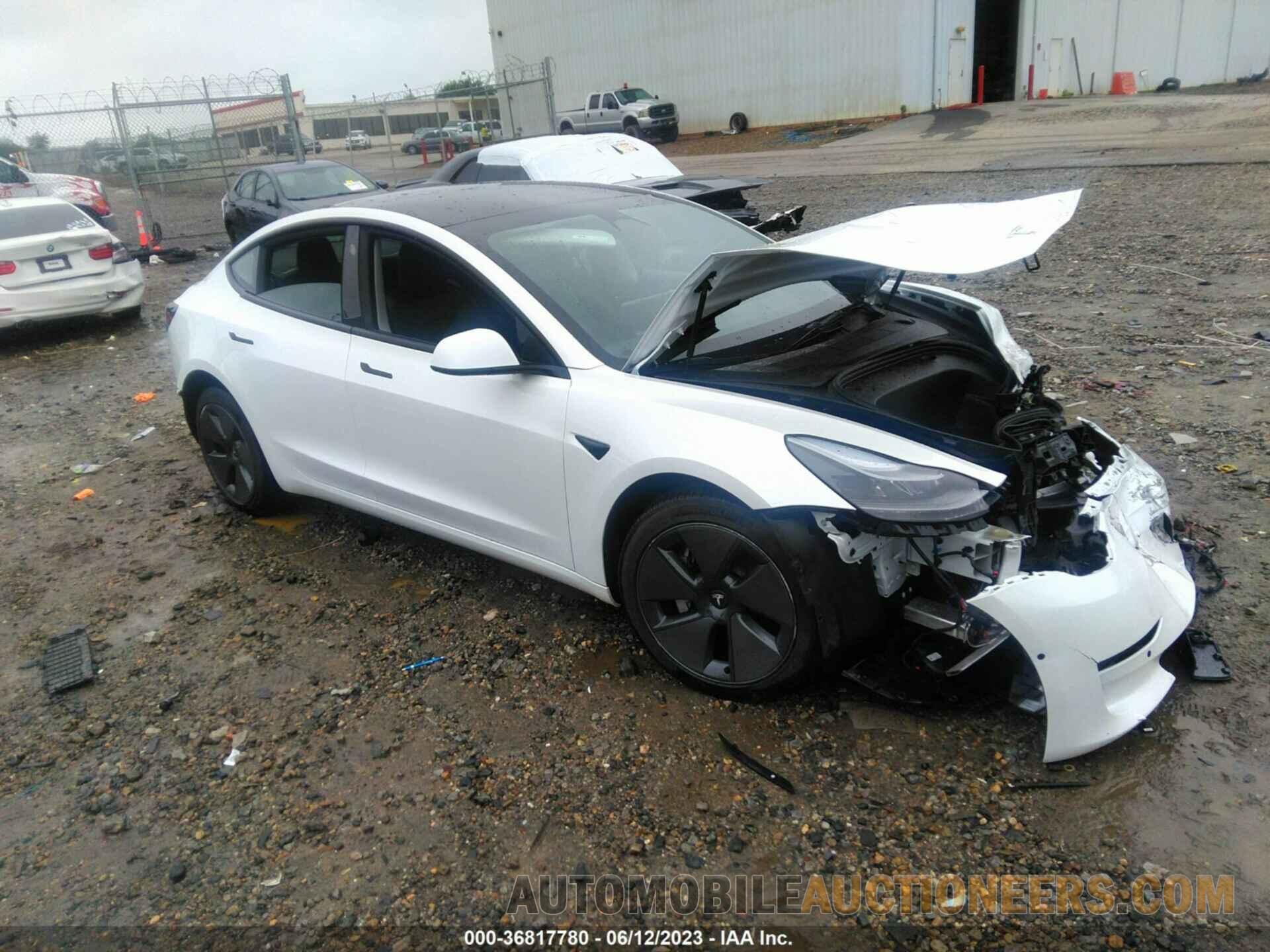 5YJ3E1EA7NF305333 TESLA MODEL 3 2022