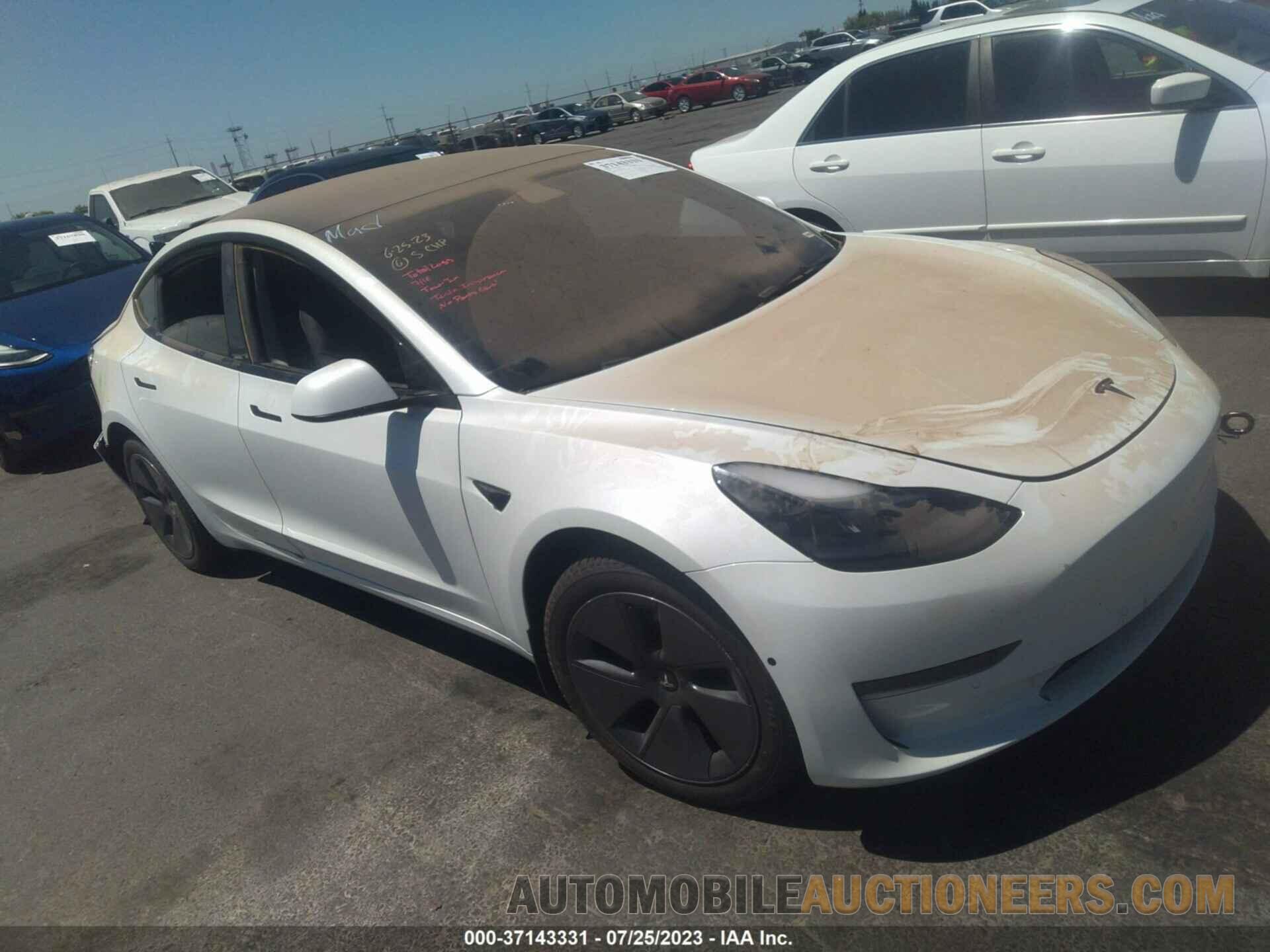 5YJ3E1EA7NF317921 TESLA MODEL 3 2022