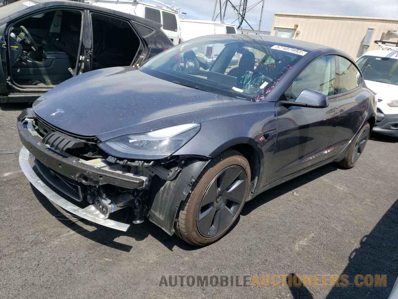 5YJ3E1EA7NF350952 TESLA MODEL 3 2022