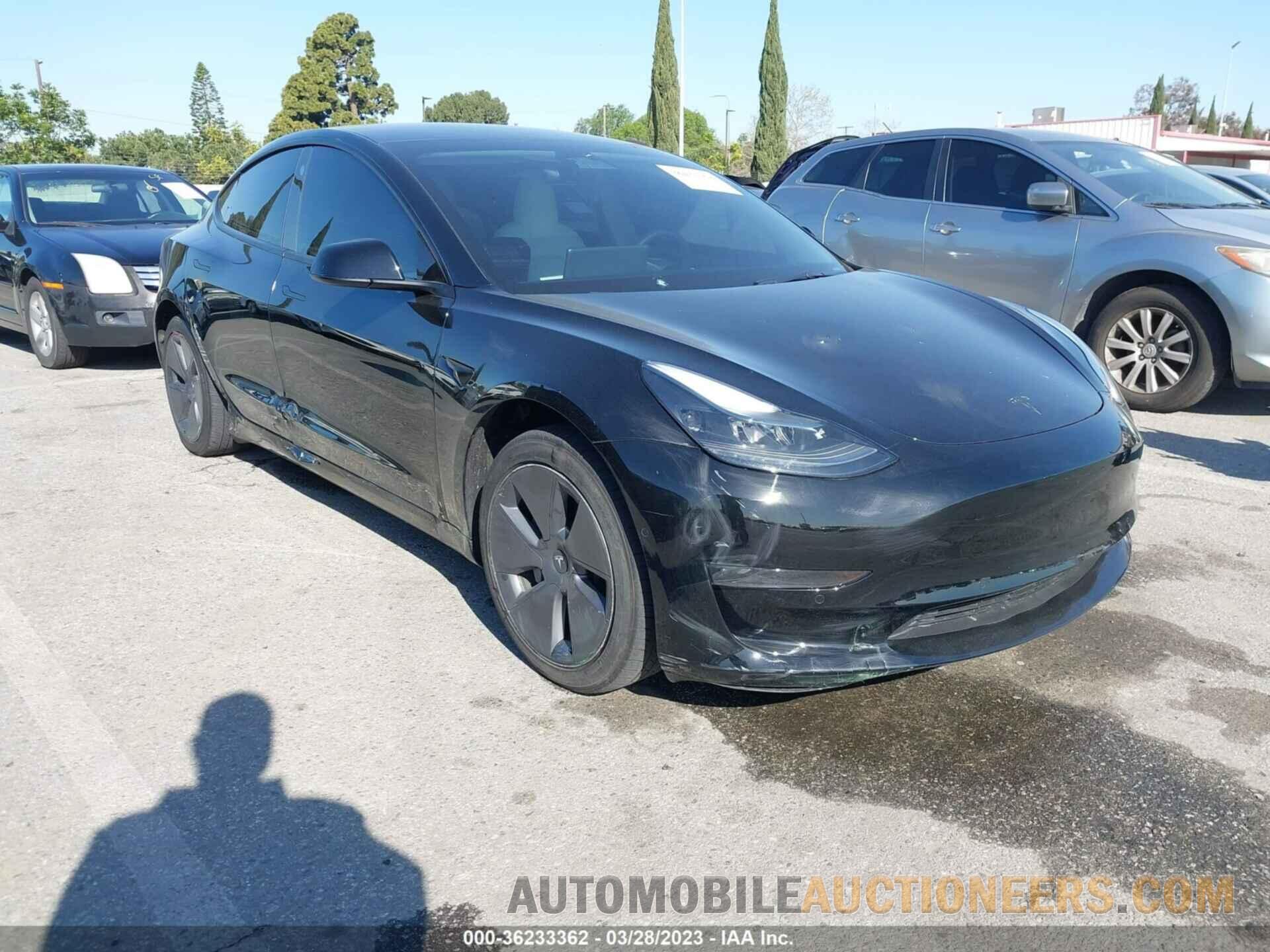 5YJ3E1EA7NF352491 TESLA MODEL 3 2022