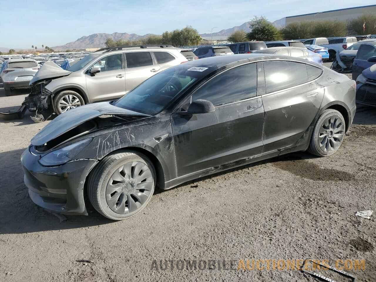 5YJ3E1EA7NF356783 TESLA MODEL 3 2022