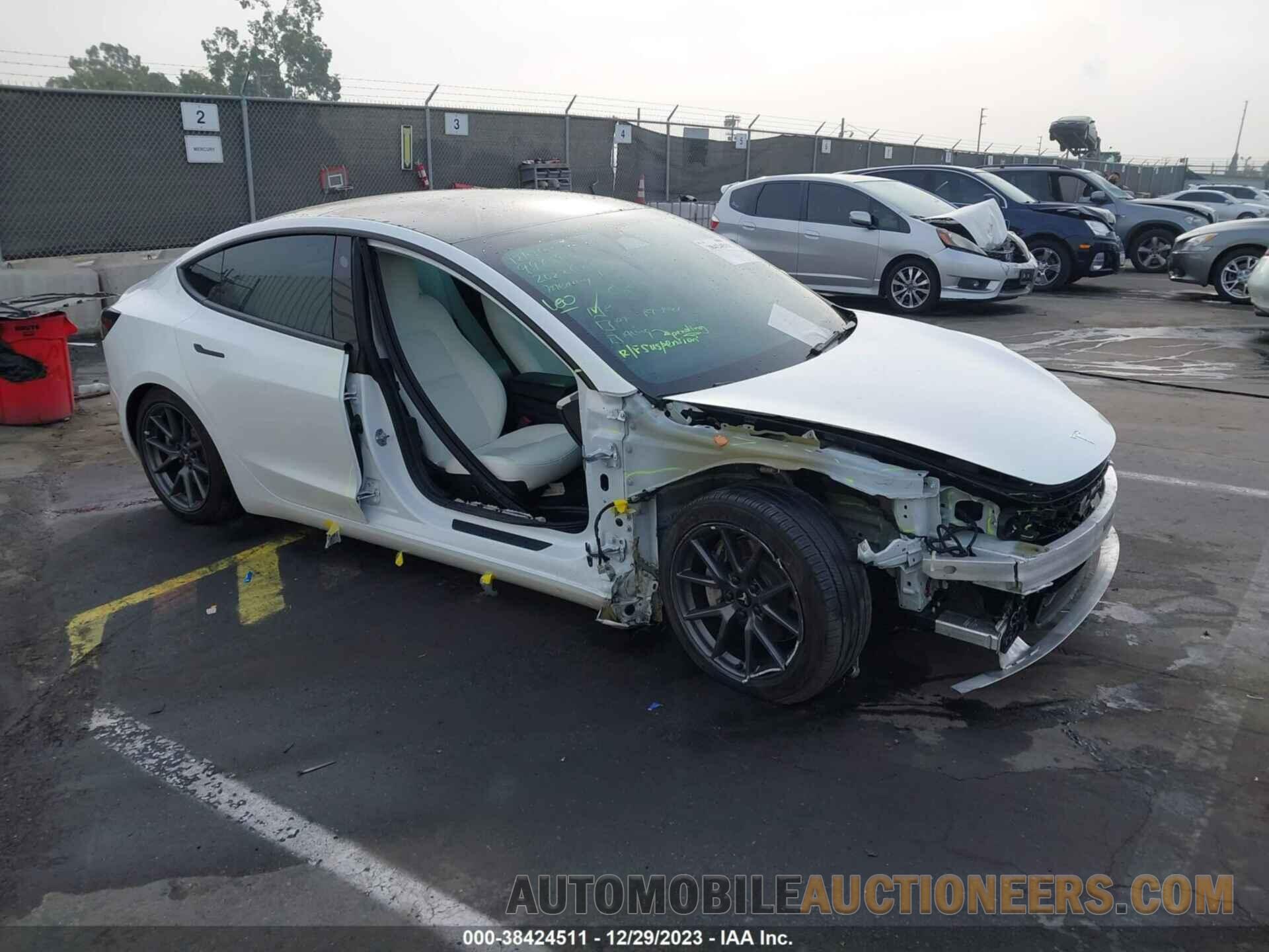 5YJ3E1EA7NF358968 TESLA MODEL 3 2022