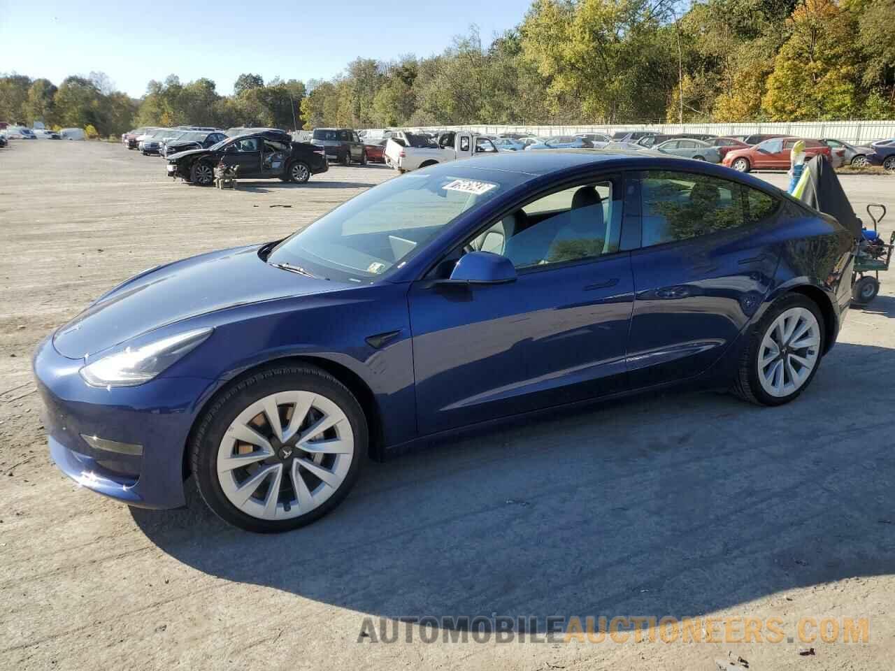 5YJ3E1EA7NF368643 TESLA MODEL 3 2022