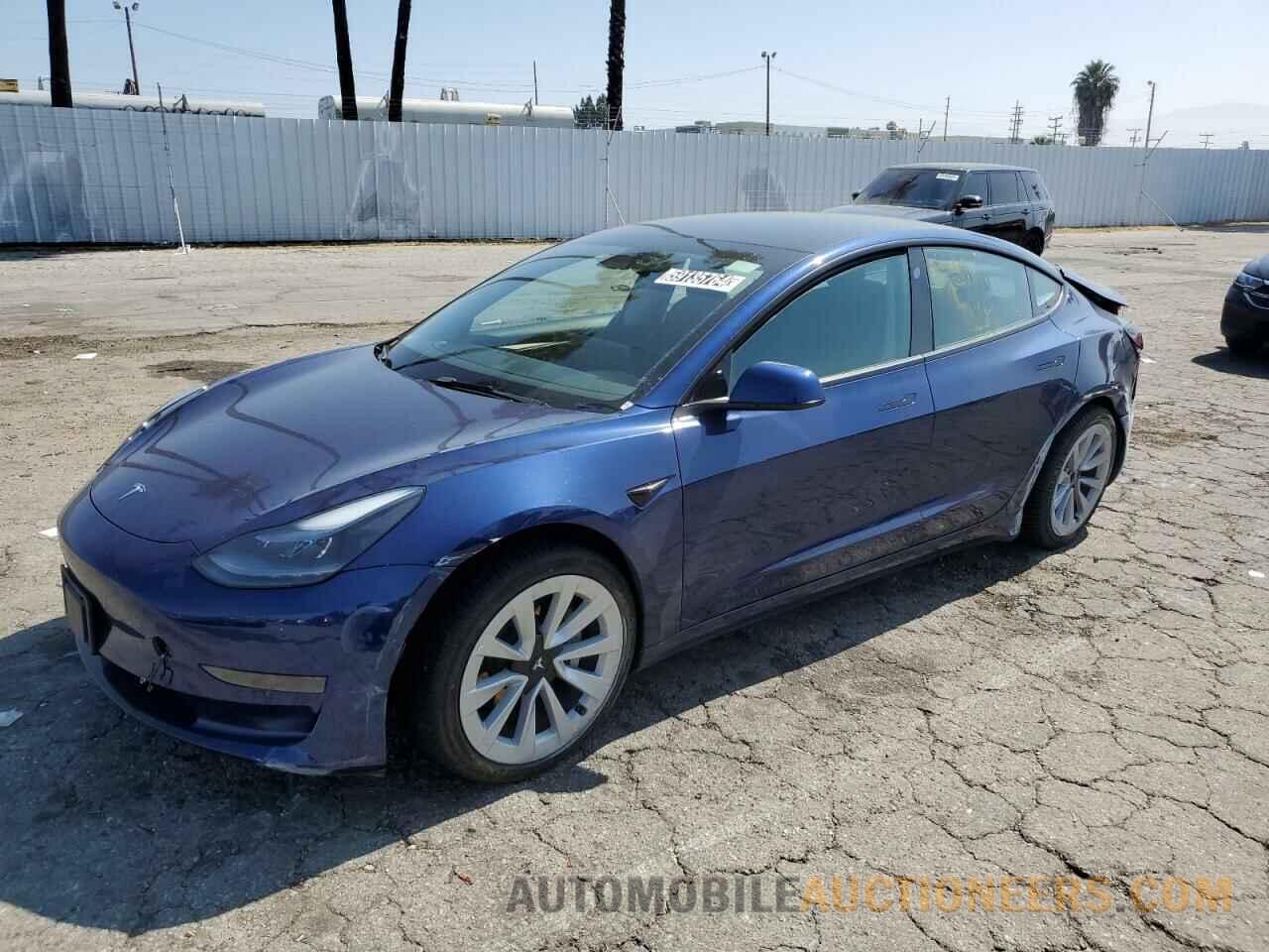 5YJ3E1EA7NF368917 TESLA MODEL 3 2022