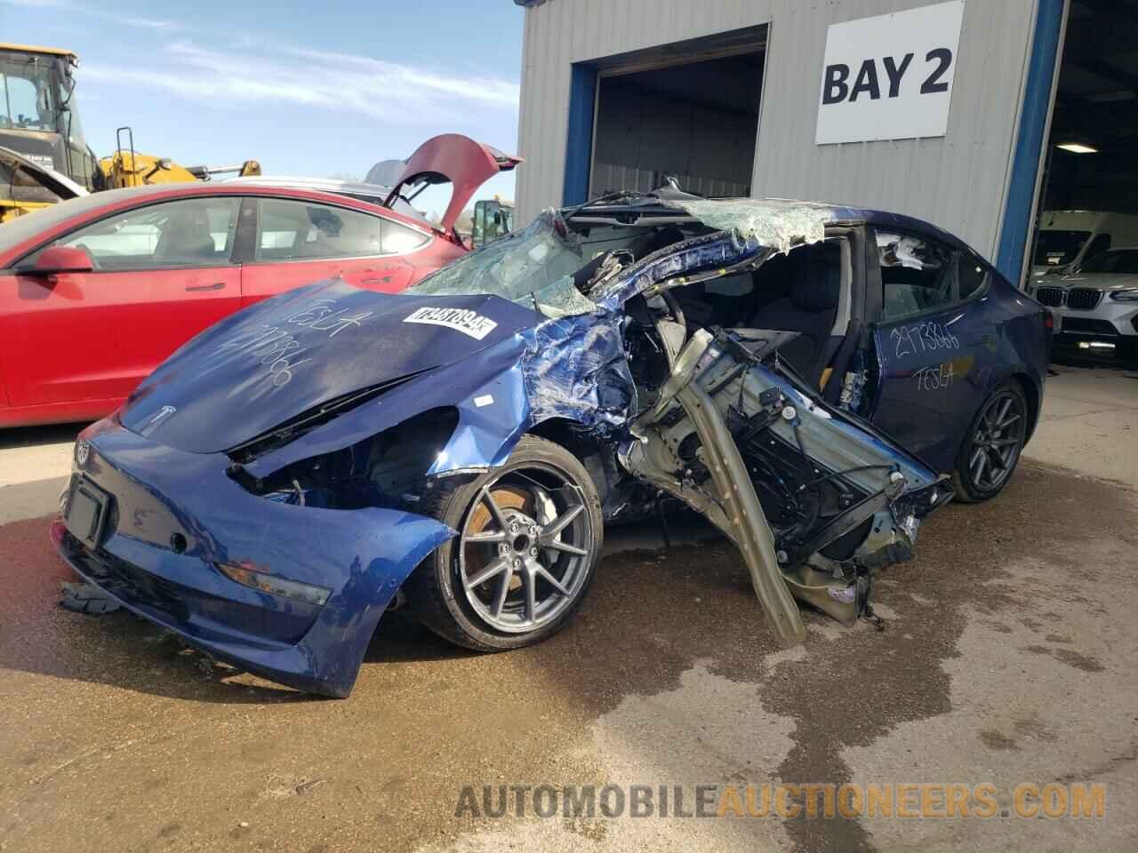 5YJ3E1EA7NF370067 TESLA MODEL 3 2022