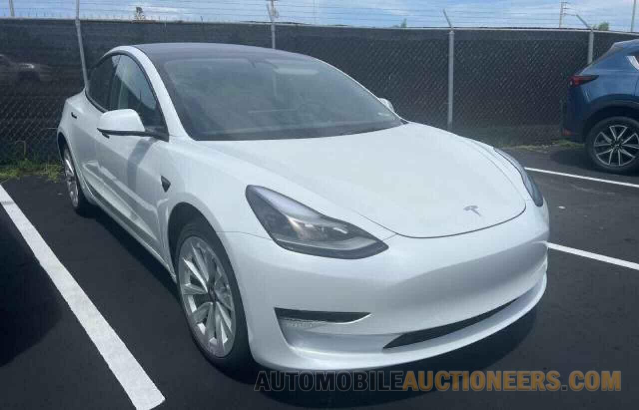 5YJ3E1EA7NF371137 TESLA MODEL 3 2022