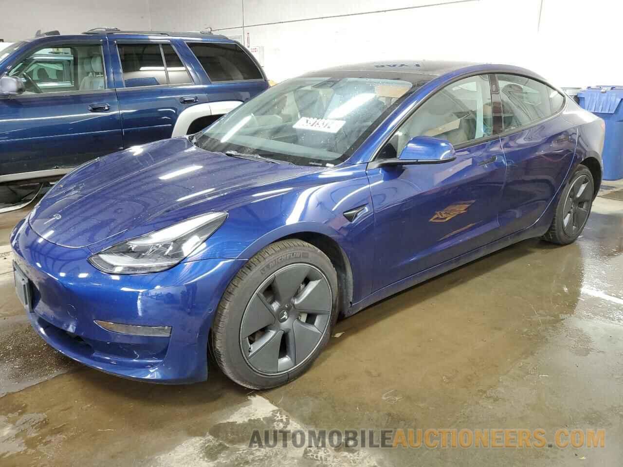 5YJ3E1EA7NF371283 TESLA MODEL 3 2022