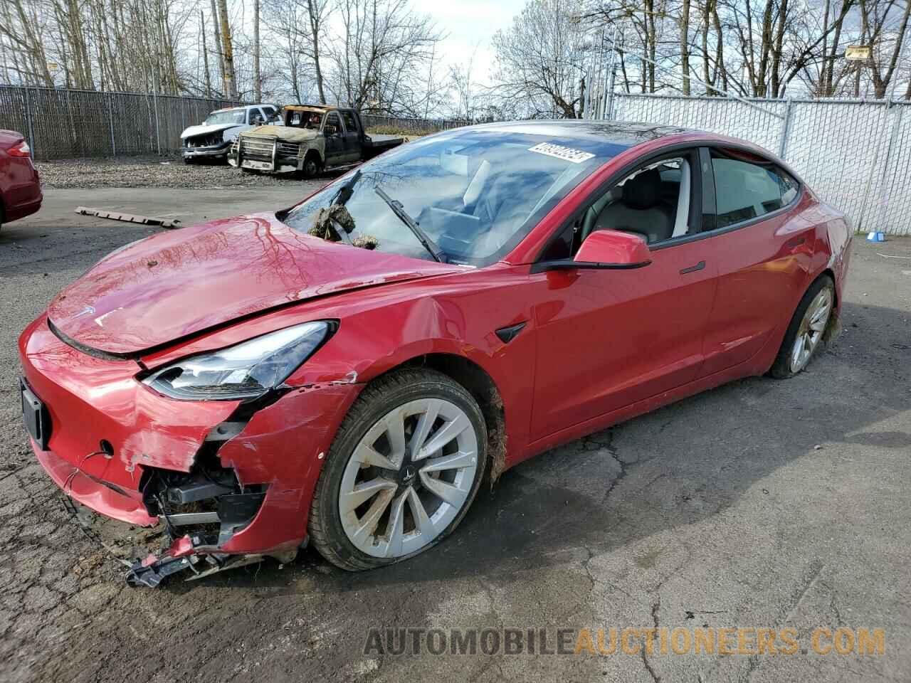 5YJ3E1EA7NF371302 TESLA MODEL 3 2022