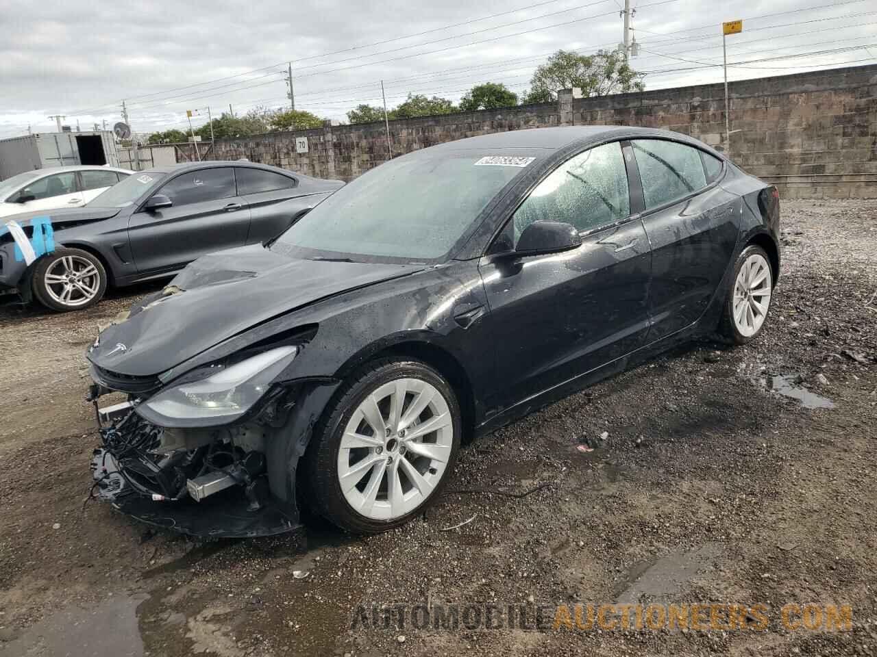 5YJ3E1EA7NF372398 TESLA MODEL 3 2022