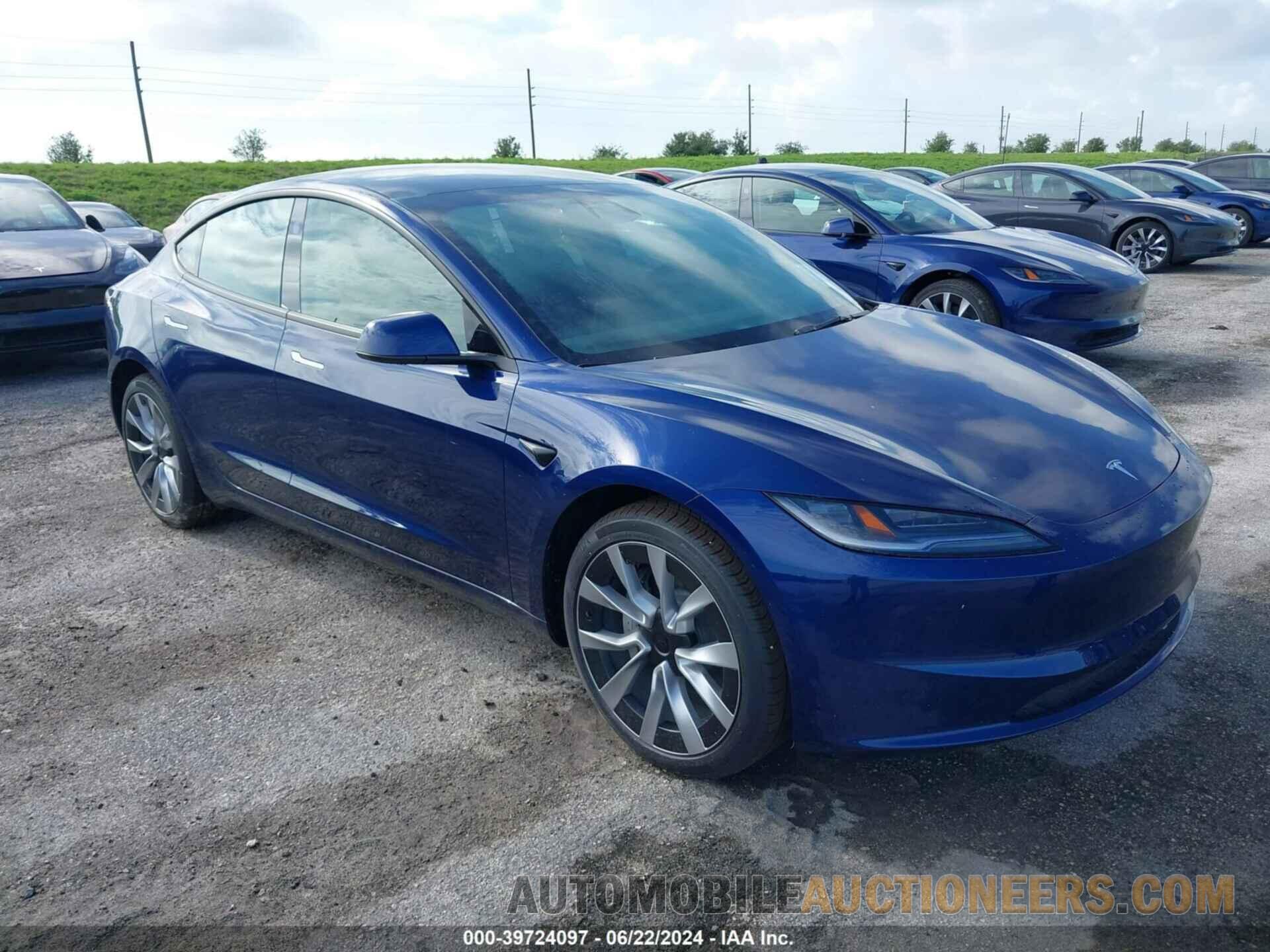 5YJ3E1EA7RF750726 TESLA MODEL 3 2024