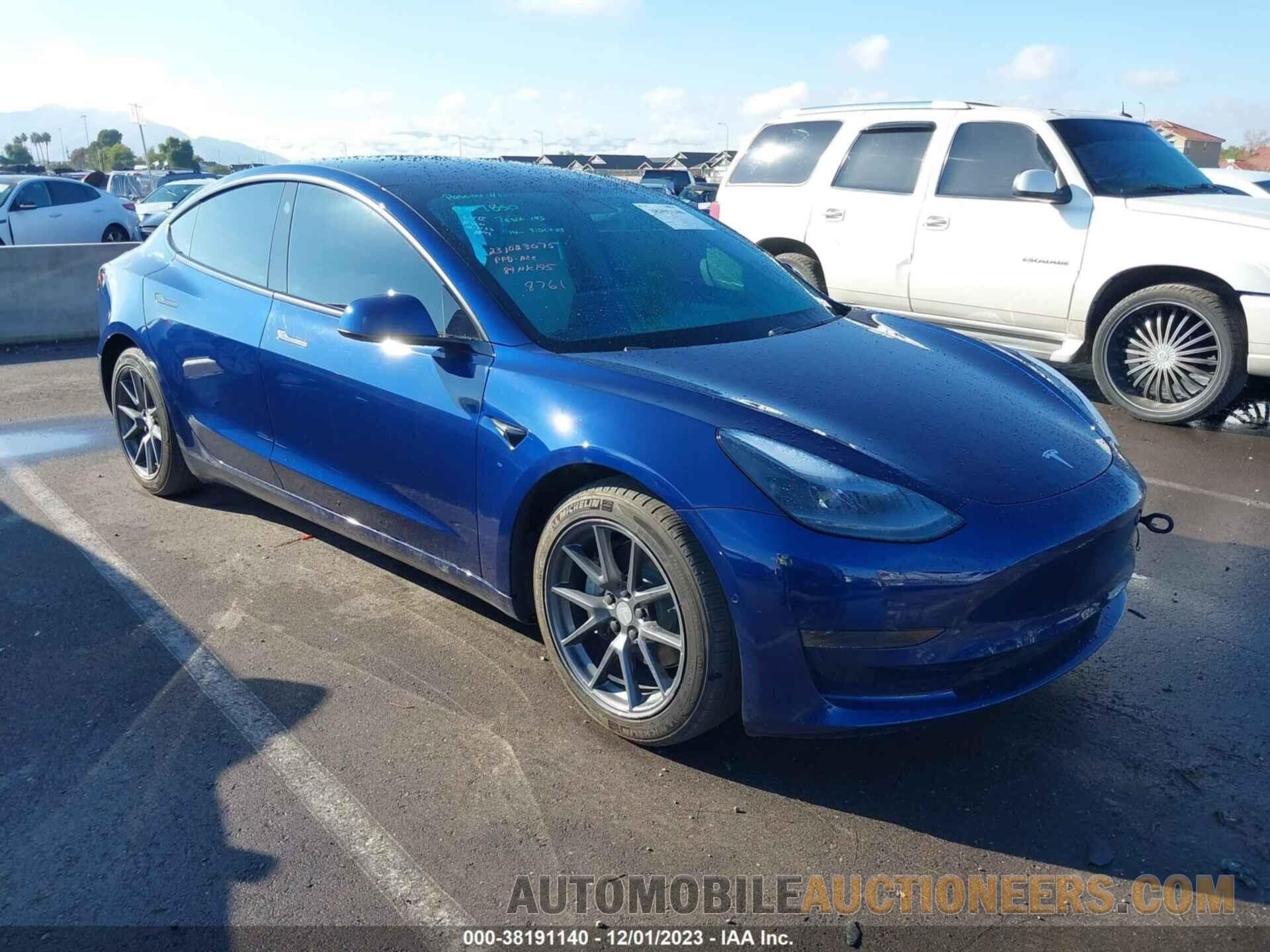 5YJ3E1EA8MF018761 TESLA MODEL 3 2021