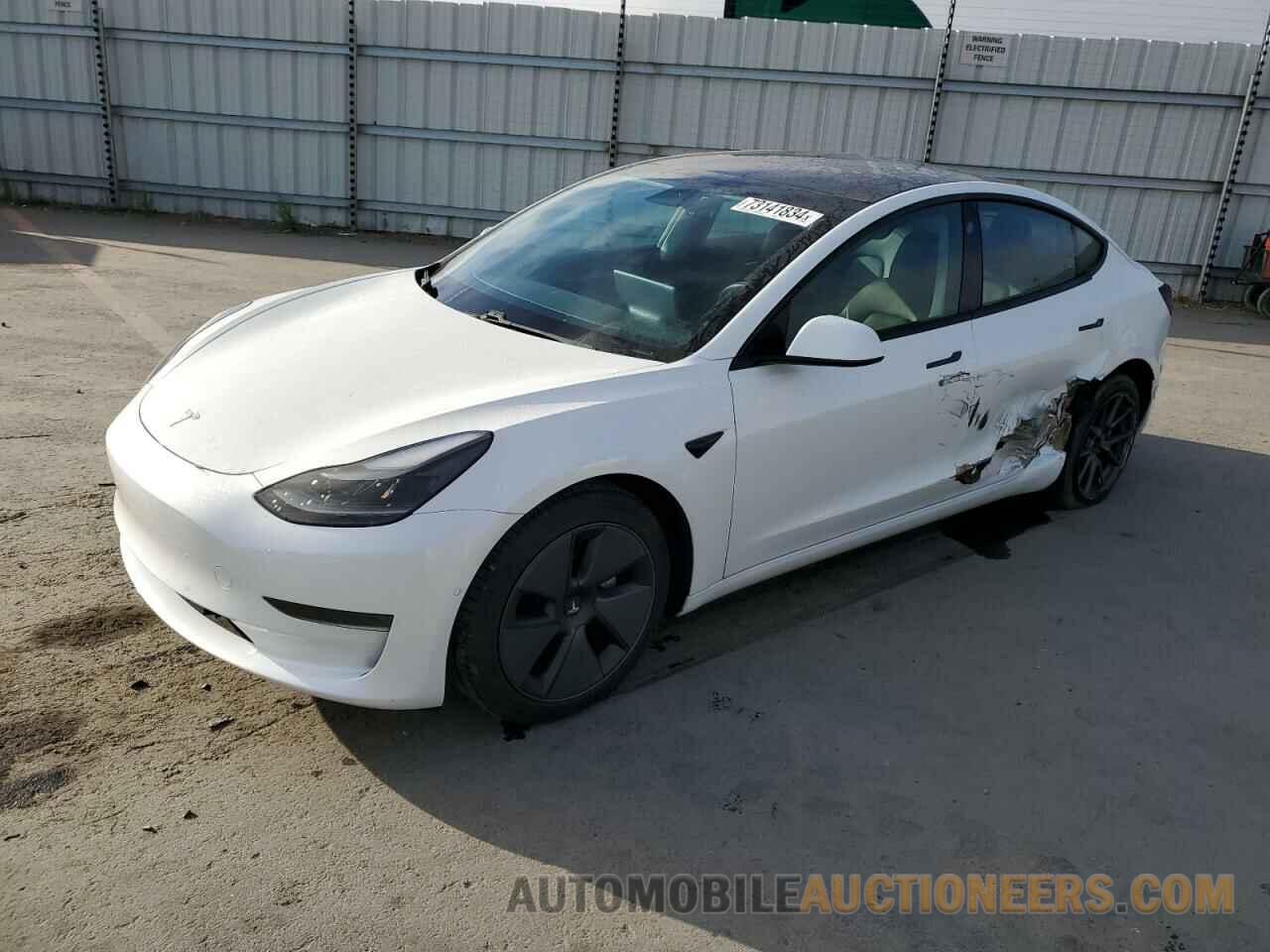 5YJ3E1EA8MF026651 TESLA MODEL 3 2021