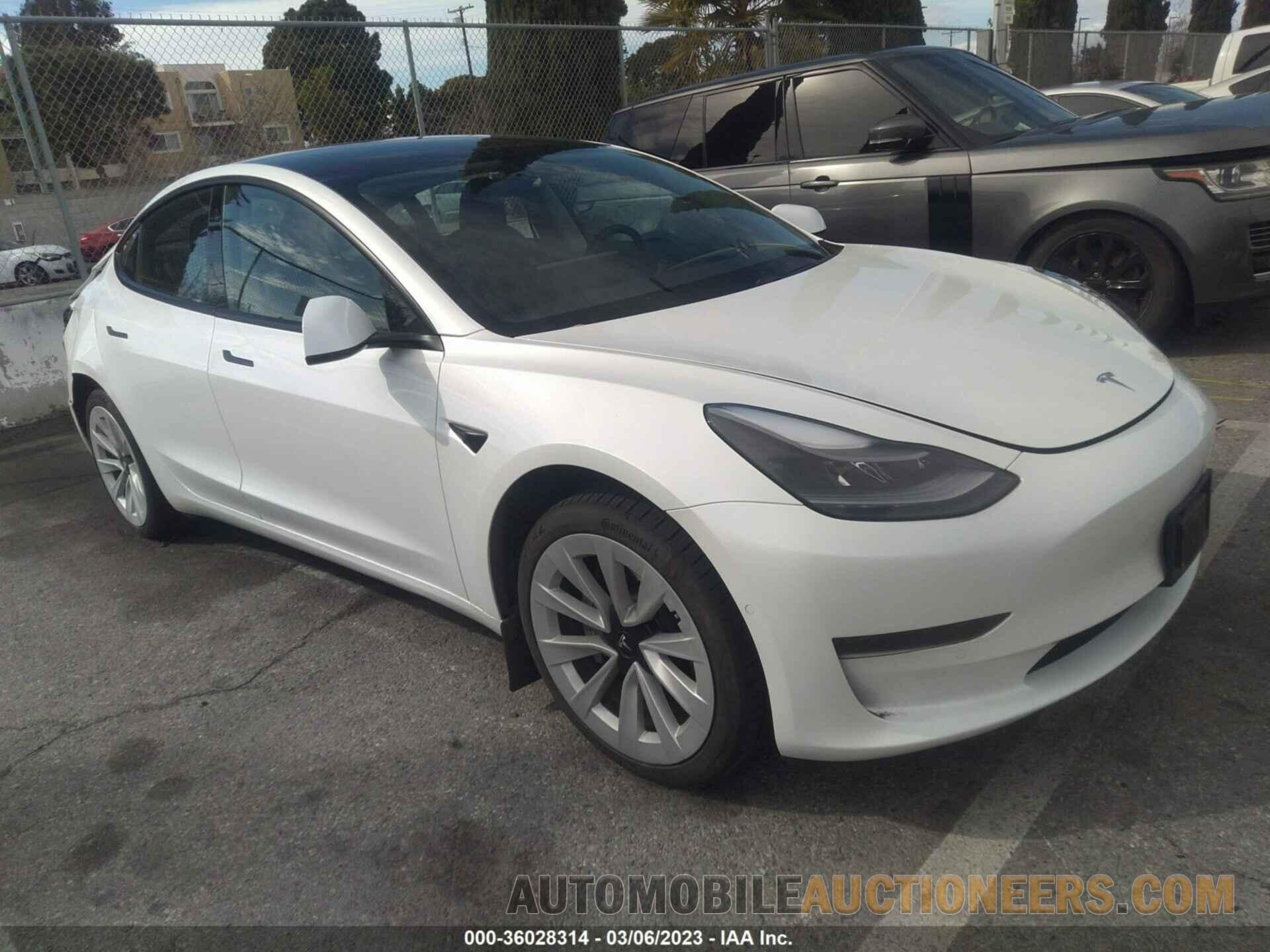 5YJ3E1EA8MF053770 TESLA MODEL 3 2021