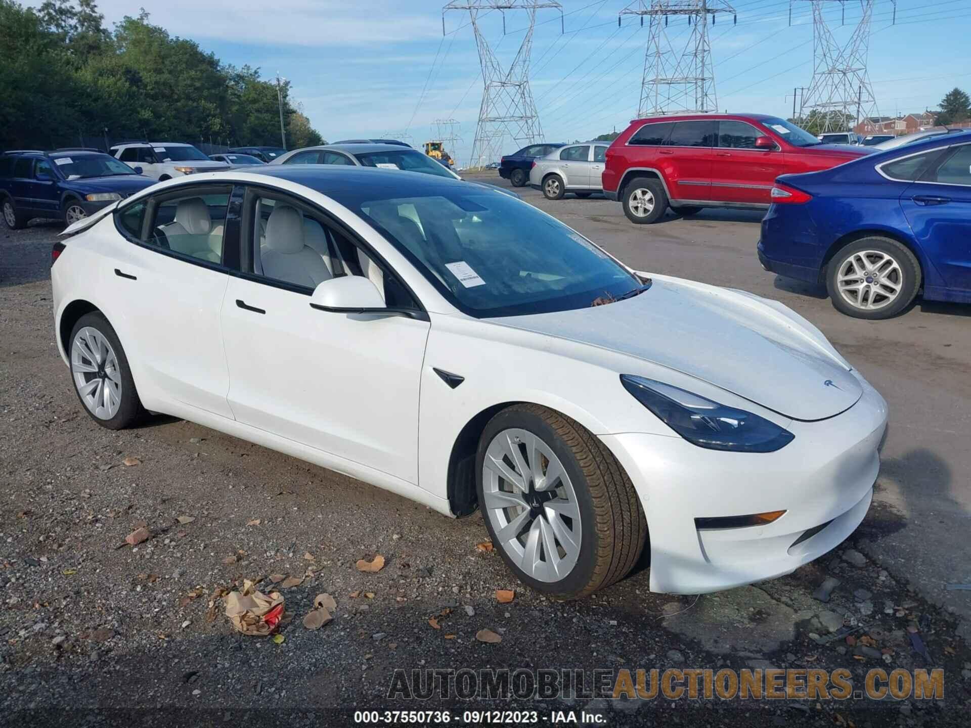 5YJ3E1EA8MF081939 TESLA MODEL 3 2021