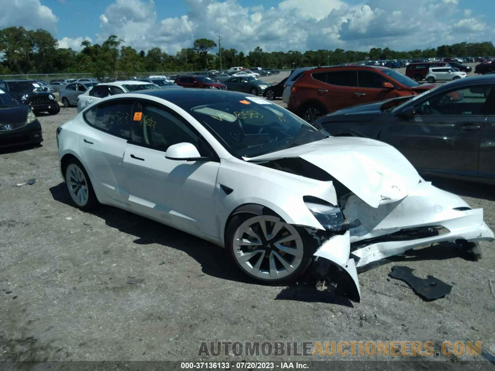 5YJ3E1EA8MF088583 TESLA MODEL 3 2021