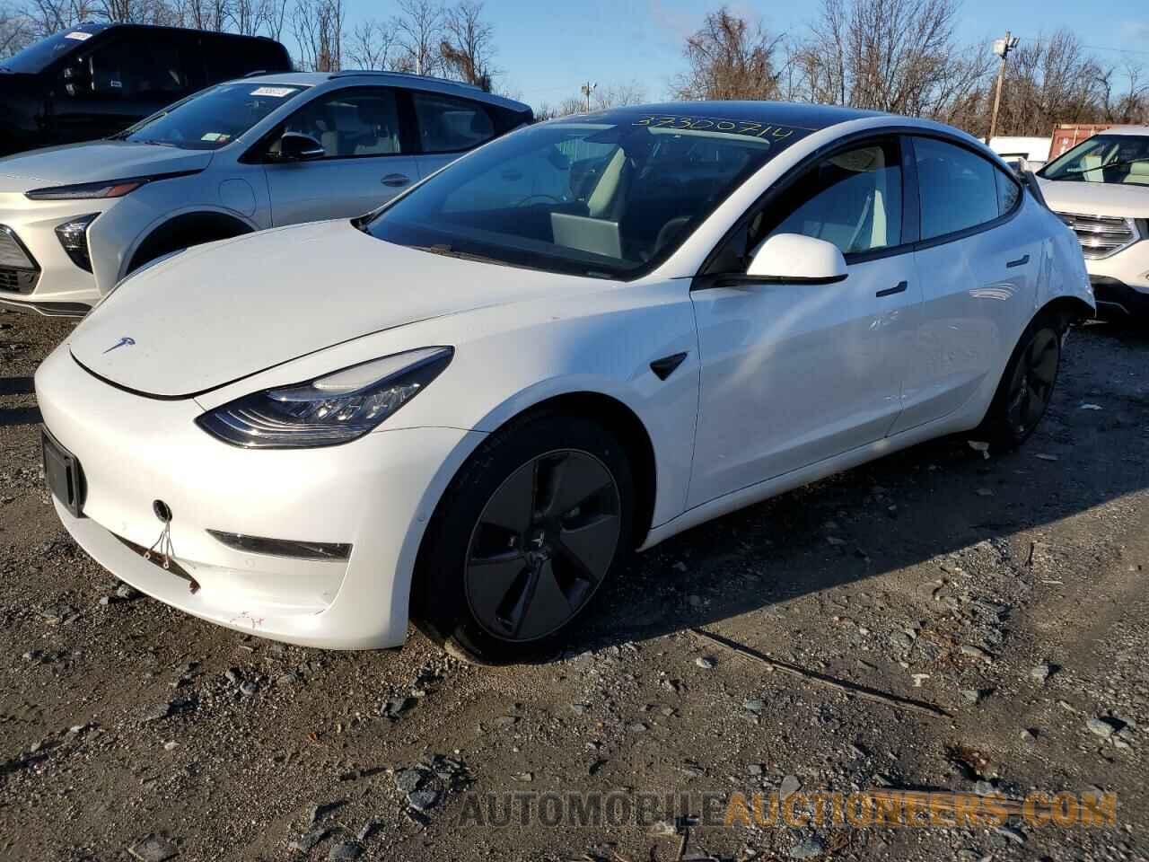 5YJ3E1EA8MF851458 TESLA MODEL 3 2021