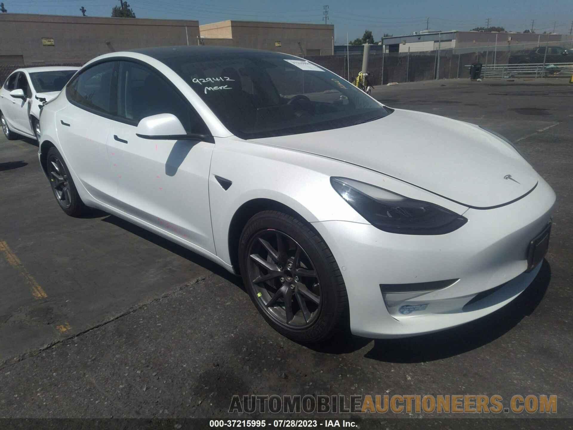 5YJ3E1EA8MF873945 TESLA MODEL 3 2021