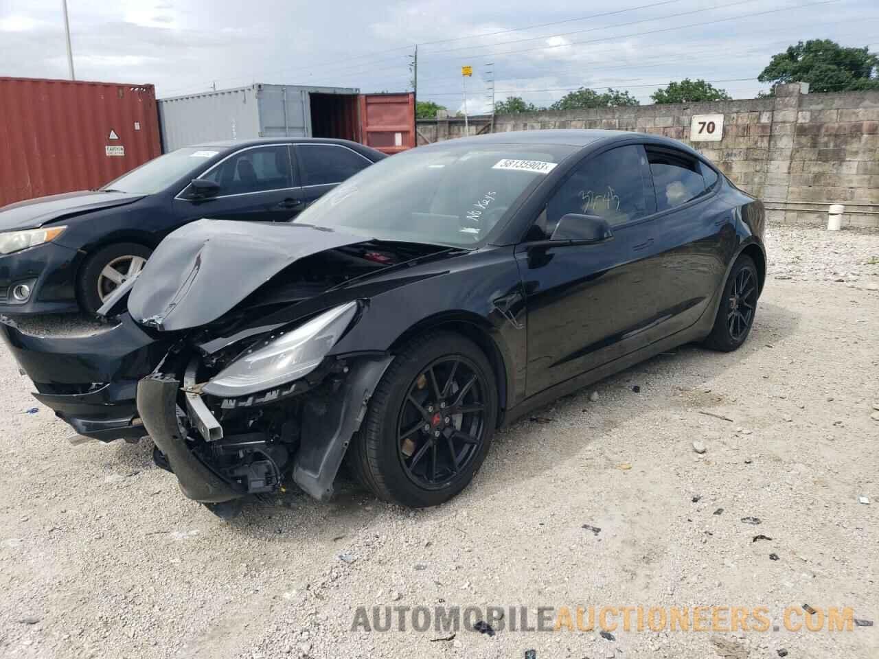 5YJ3E1EA8MF907074 TESLA MODEL 3 2021