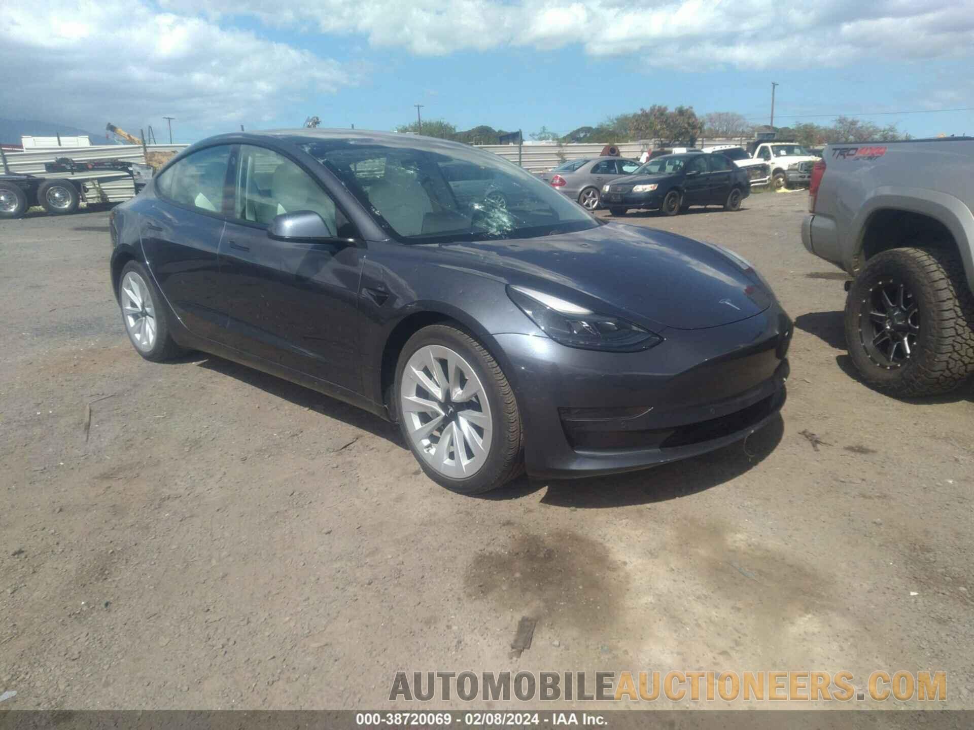 5YJ3E1EA8MF908743 TESLA MODEL 3 2021