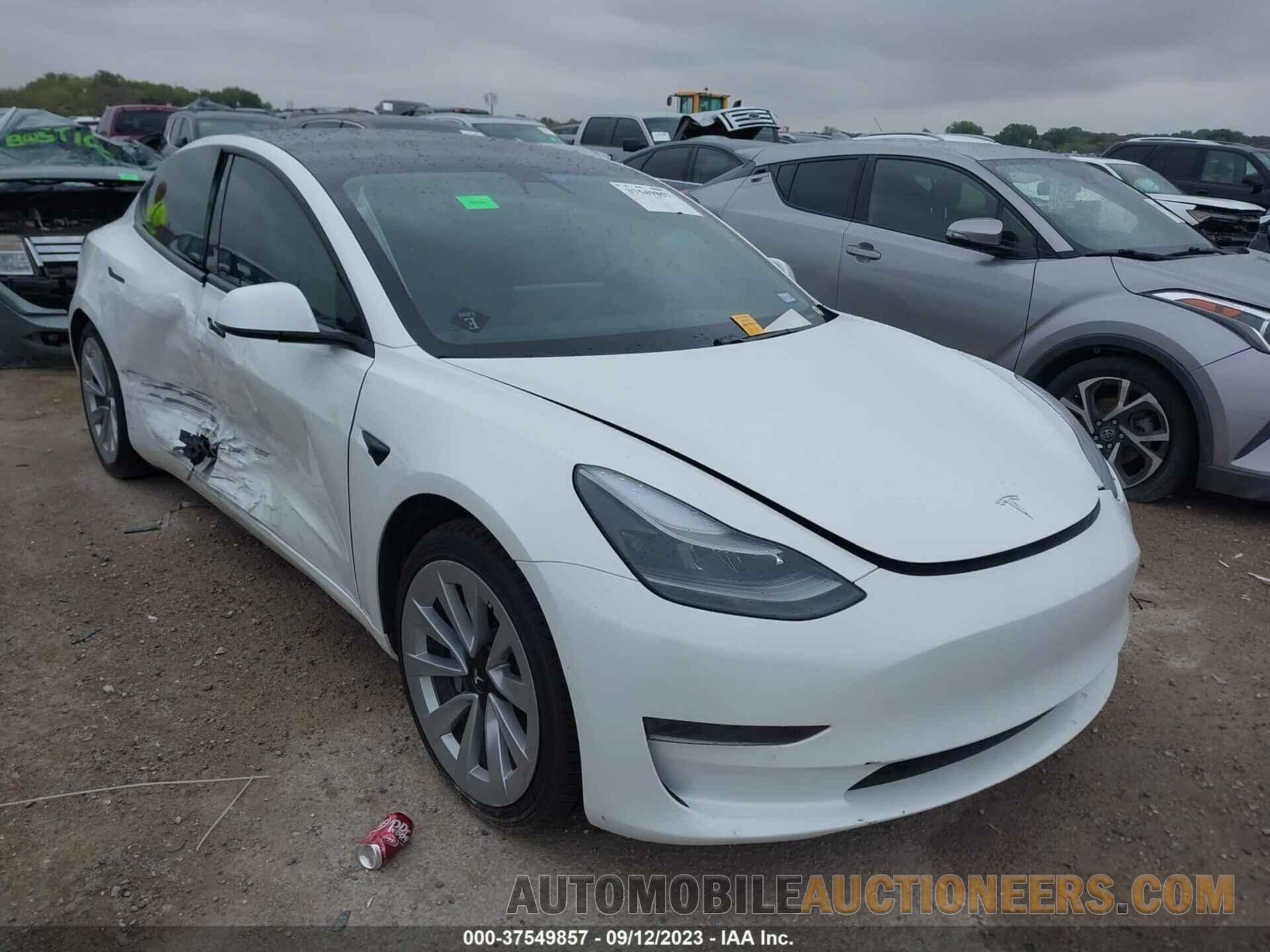 5YJ3E1EA8MF913456 TESLA MODEL 3 2021