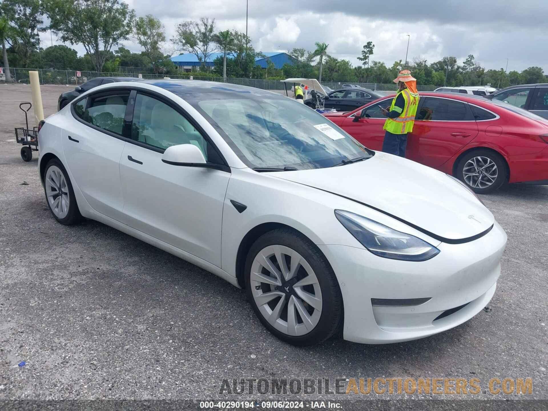 5YJ3E1EA8MF921783 TESLA MODEL 3 2021