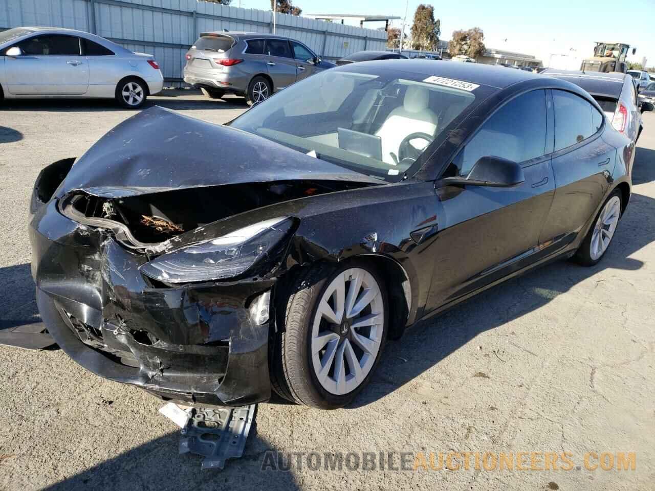 5YJ3E1EA8MF927664 TESLA MODEL 3 2021