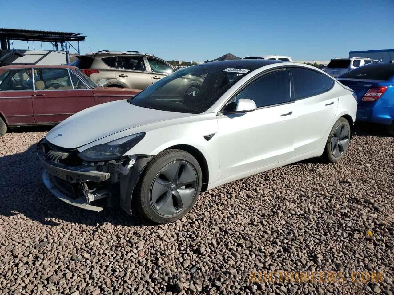 5YJ3E1EA8MF930757 TESLA MODEL 3 2021