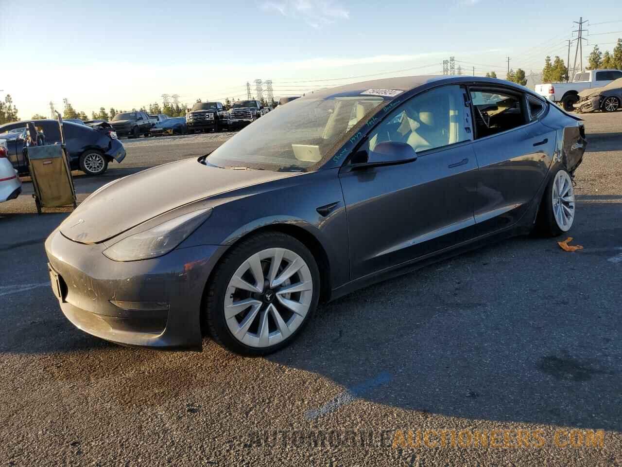 5YJ3E1EA8NF143499 TESLA MODEL 3 2022