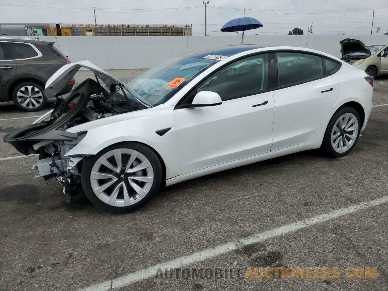 5YJ3E1EA8NF143874 TESLA MODEL 3 2022