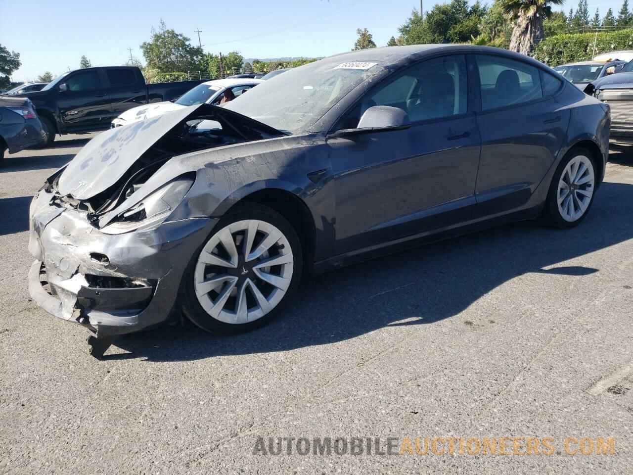 5YJ3E1EA8NF144555 TESLA MODEL 3 2022