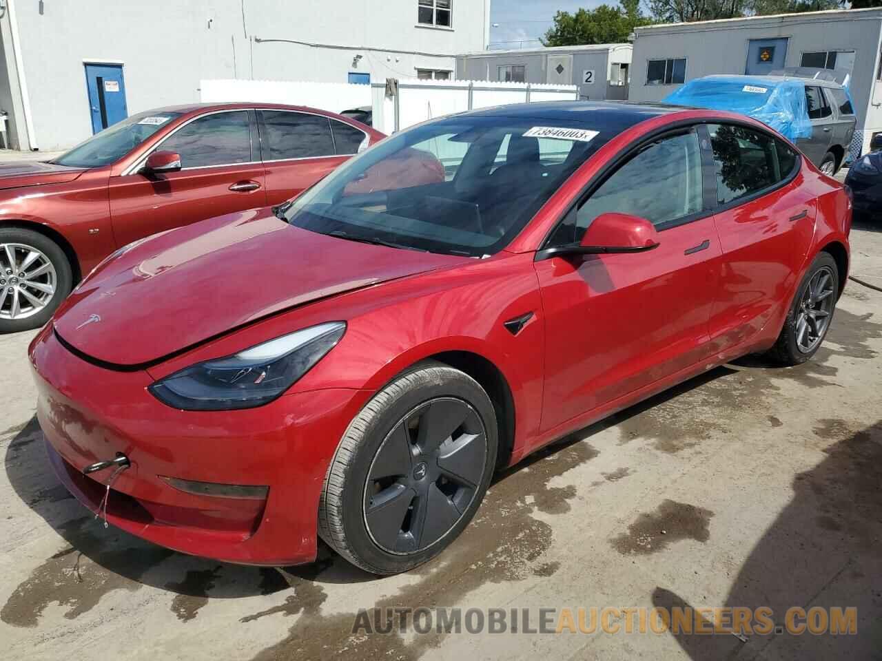 5YJ3E1EA8NF184795 TESLA MODEL 3 2022