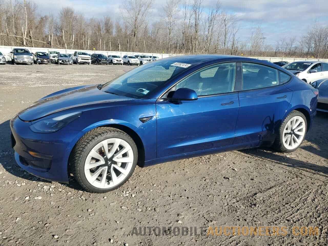 5YJ3E1EA8NF186871 TESLA MODEL 3 2022