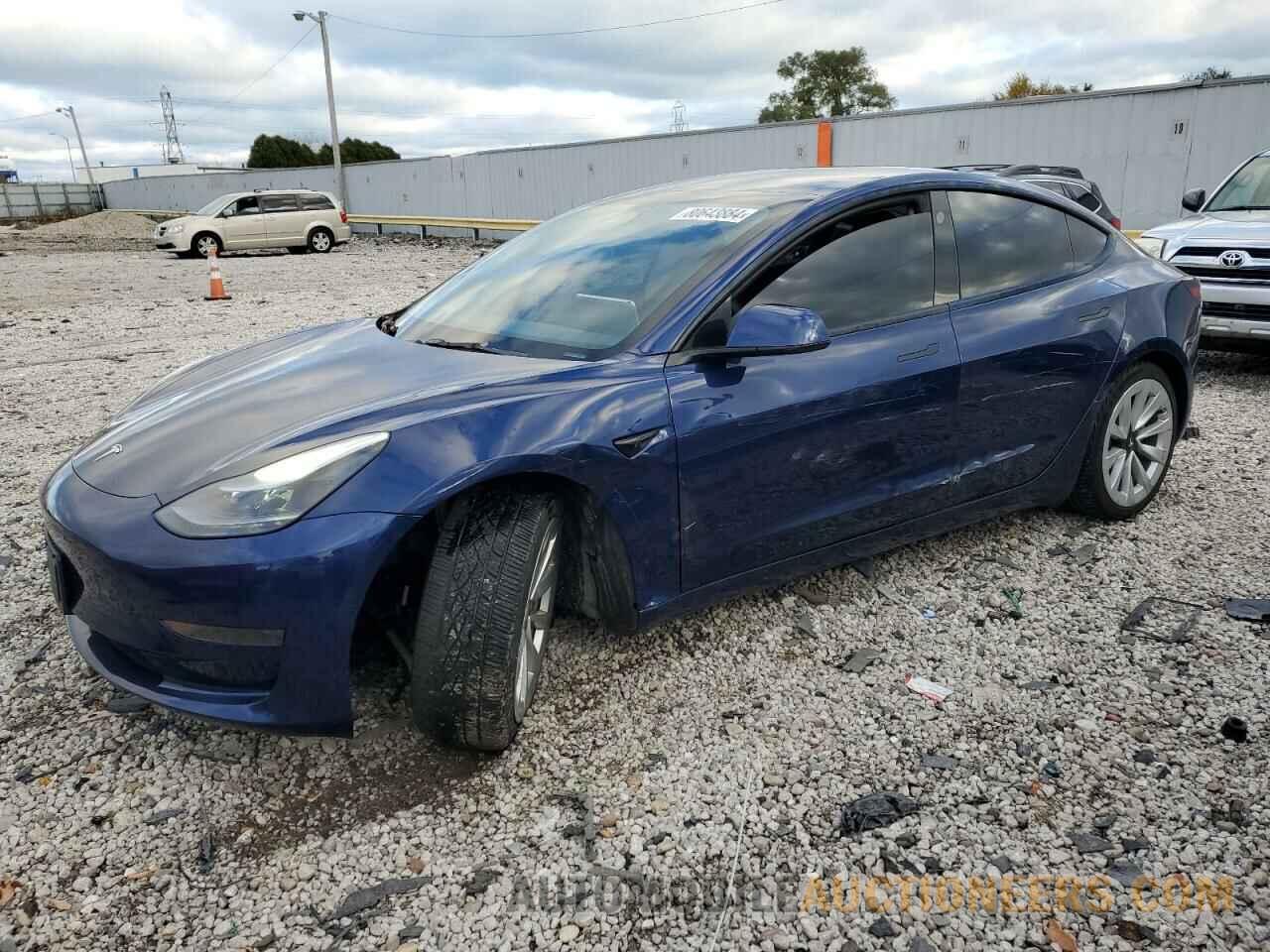 5YJ3E1EA8NF189026 TESLA MODEL 3 2022