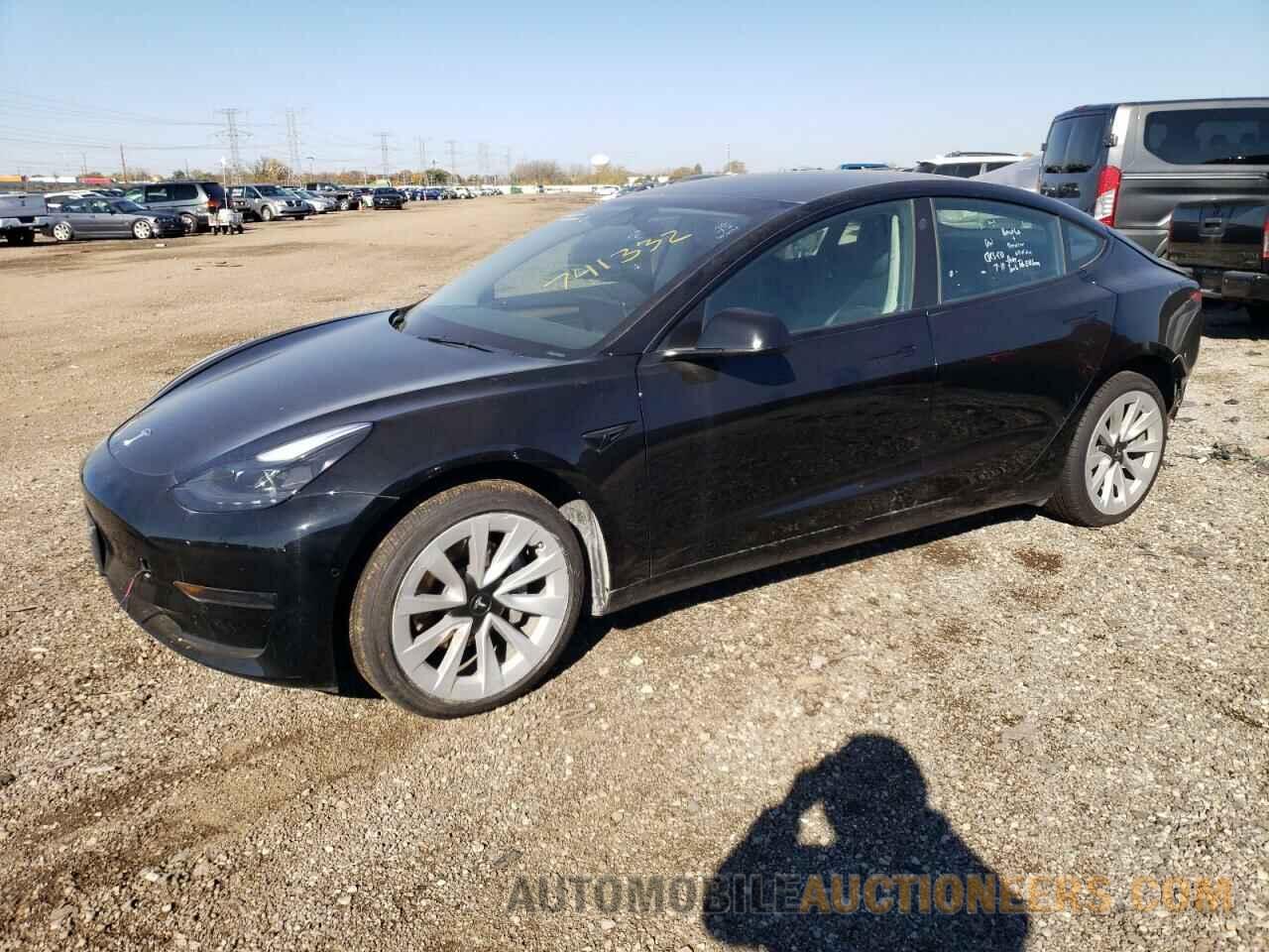 5YJ3E1EA8NF191102 TESLA MODEL 3 2022