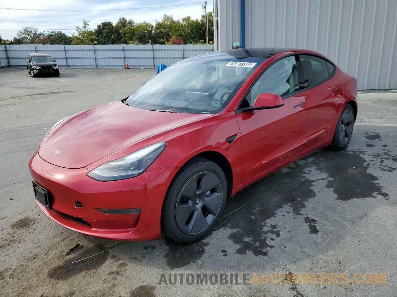 5YJ3E1EA8NF191911 TESLA MODEL 3 2022