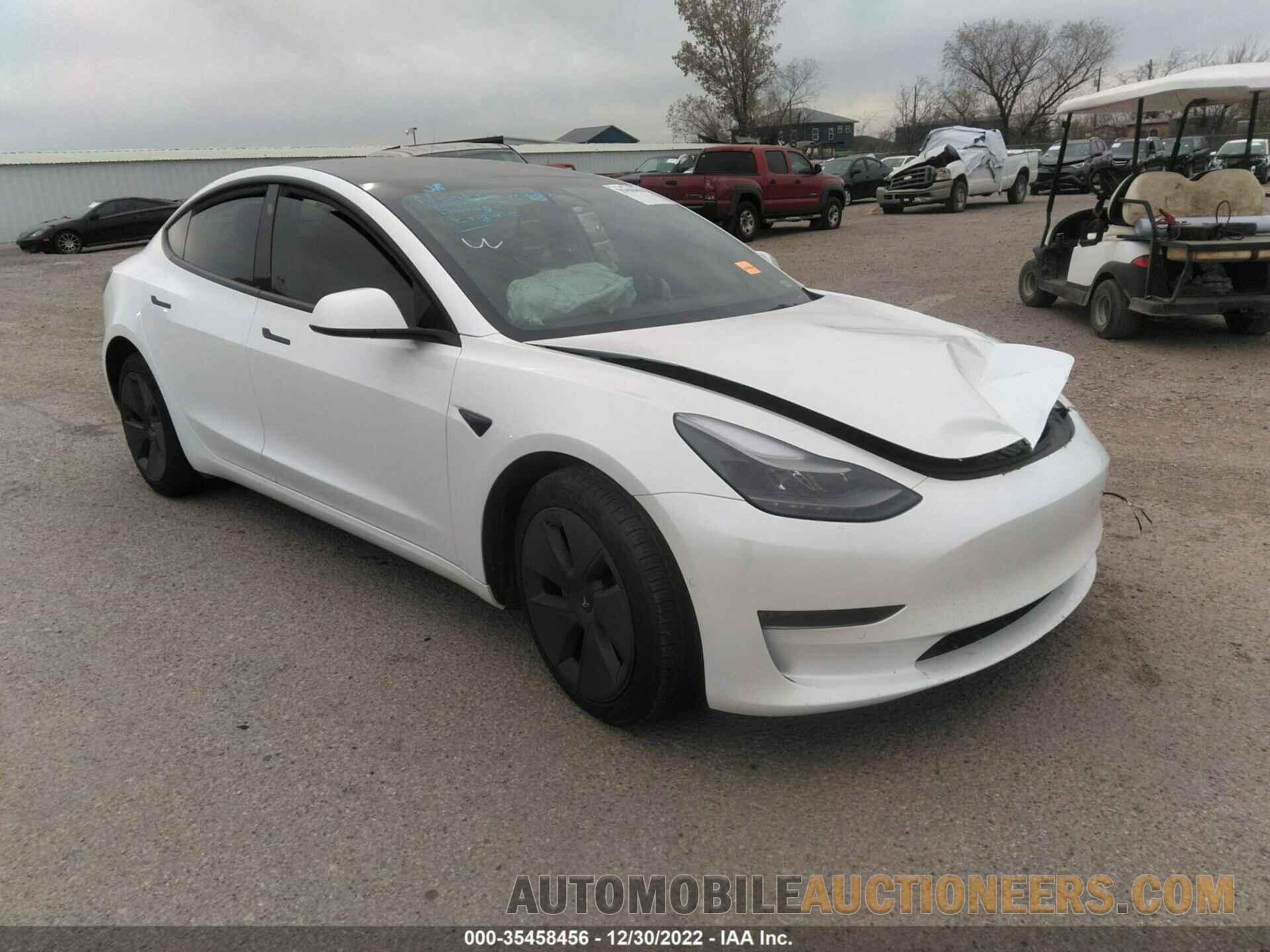 5YJ3E1EA8NF198258 TESLA MODEL 3 2022