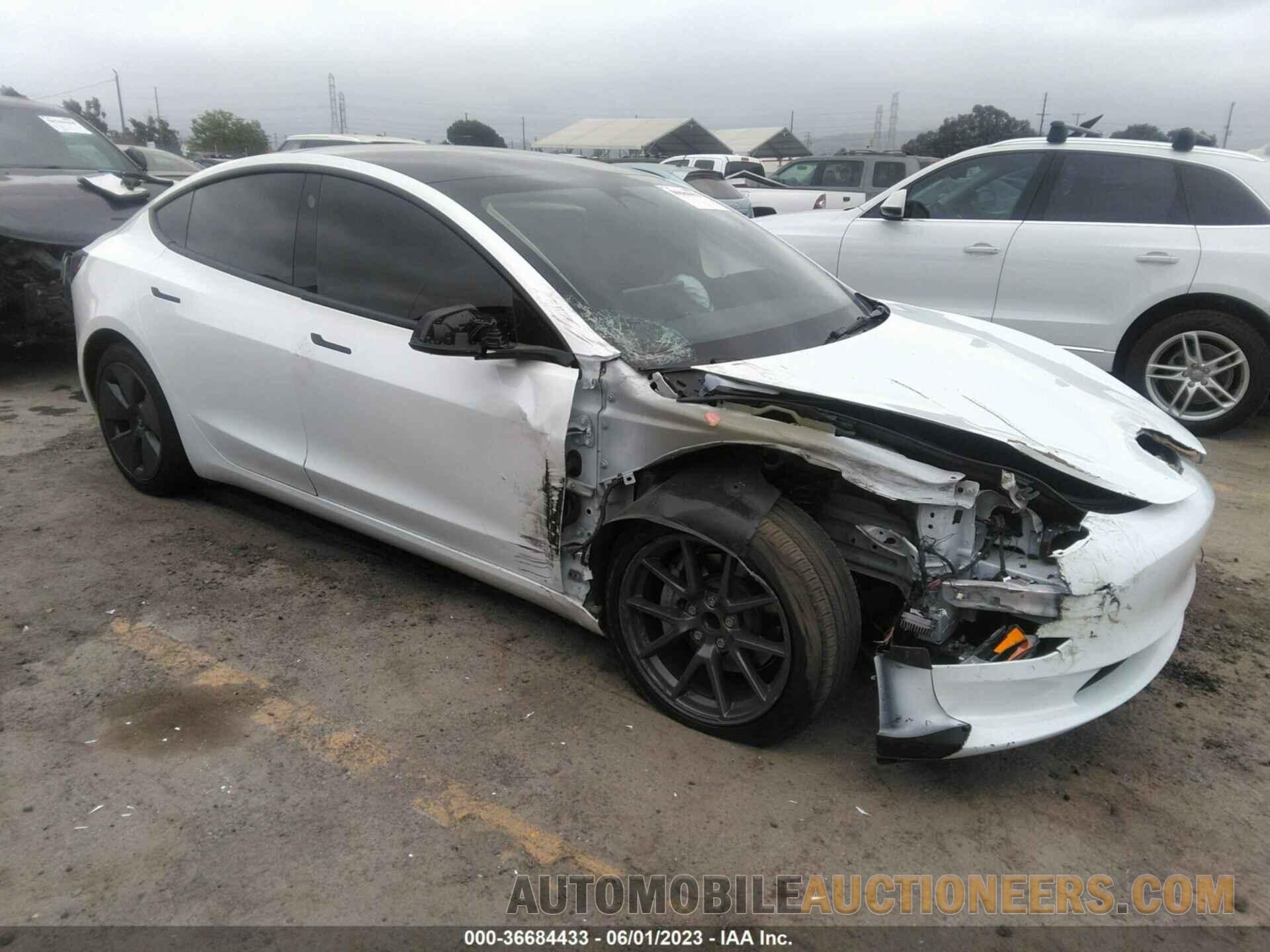 5YJ3E1EA8NF242615 TESLA MODEL 3 2022