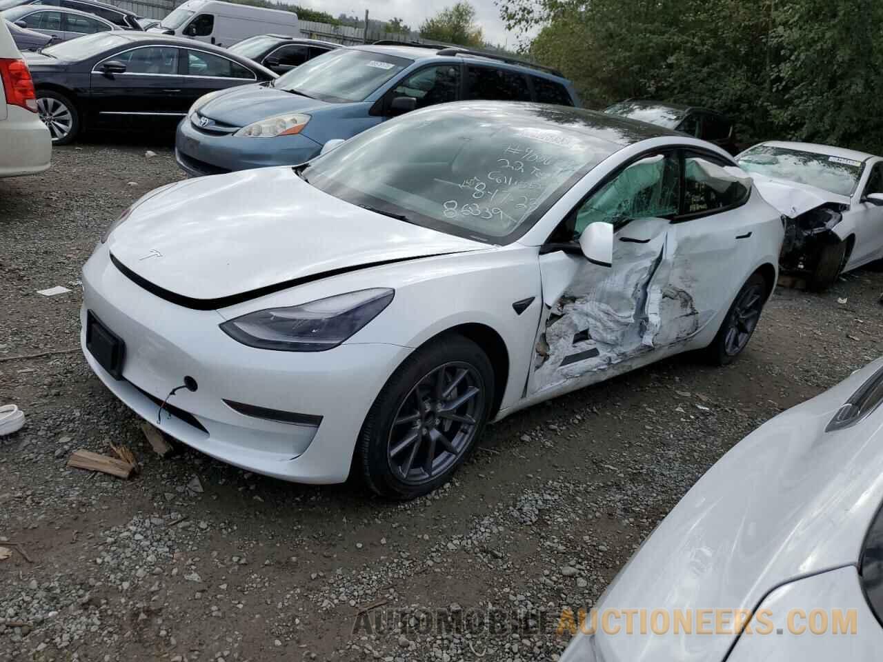 5YJ3E1EA8NF286839 TESLA MODEL 3 2022