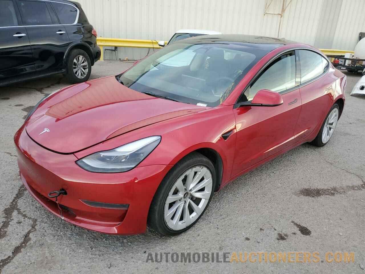 5YJ3E1EA8NF286999 TESLA MODEL 3 2022